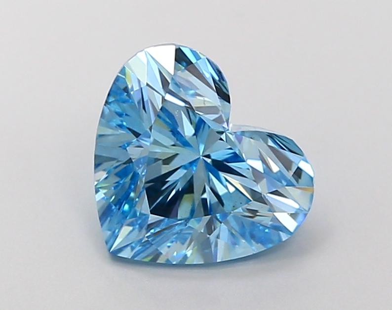 2.01 Ct. Fancy Vivid Blue Heart Lab Grown Diamond