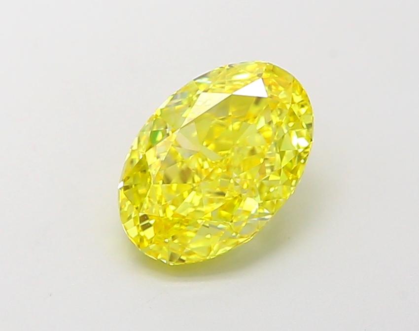 1.52 Ct. Fancy Vivid Yellow Oval Lab Grown Diamond