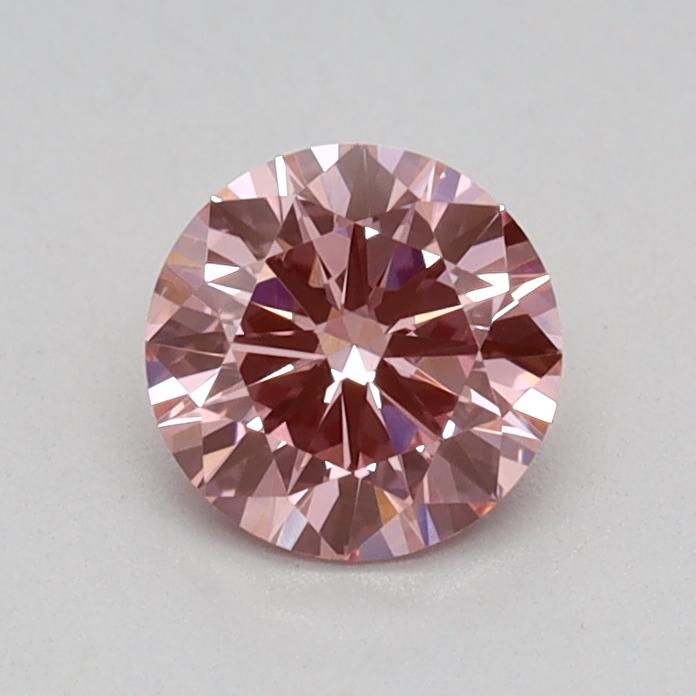 0.43 Ct. Fancy Vivid Pink Round Lab Grown Diamond