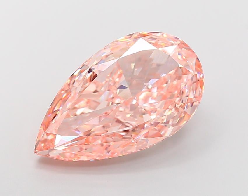 16.03 Ct. Fancy Intense Pink Pear Lab Grown Diamond