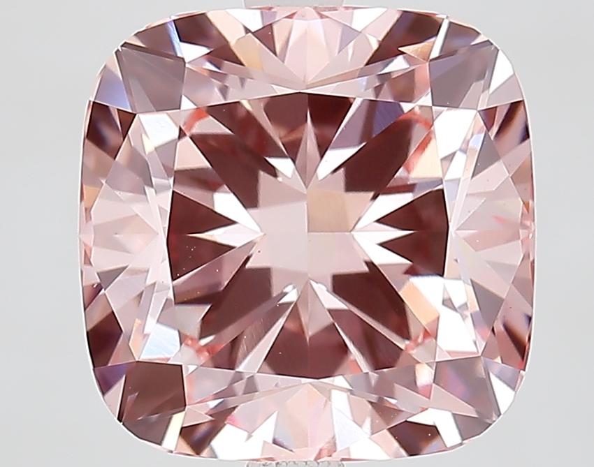 5.56 Ct. Fancy Intense Pink Cushion Lab Grown Diamond