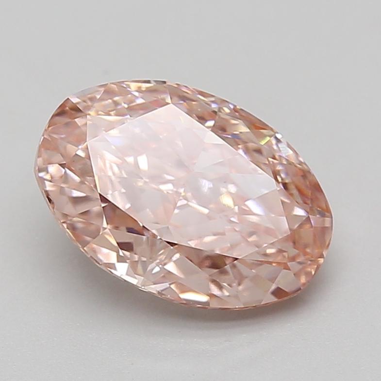 3.02 Ct. Fancy Vivid Pink Oval Lab Grown Diamond