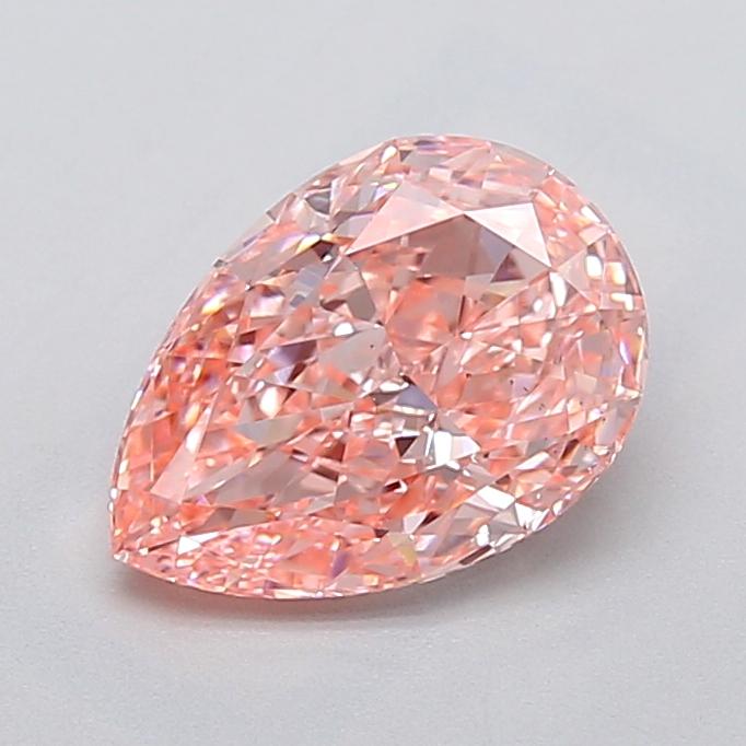 2.03 Ct. Fancy Vivid  Pink Pear Lab Grown Diamond