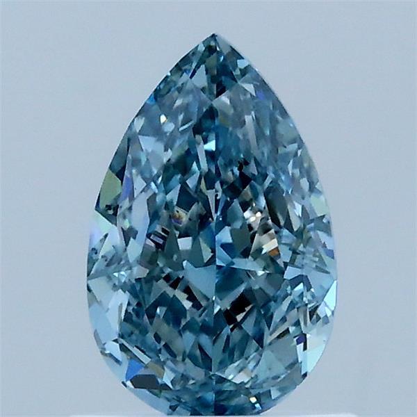 1.05 Ct. Fancy Intense Blue Pear Lab Grown Diamond