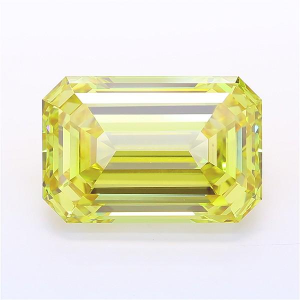 12.51 Ct. Fancy Intense Yellow Emerald Lab Grown Diamond