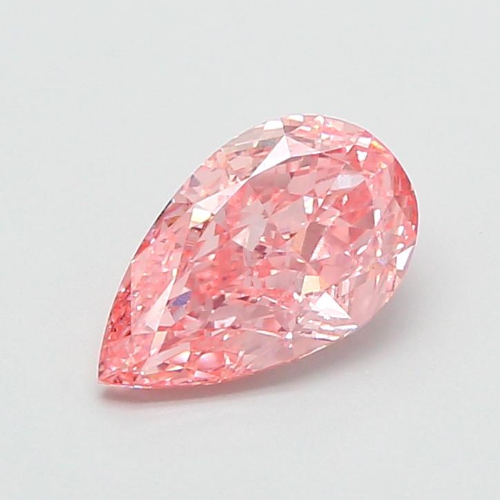 1.67 Ct. Fancy Vivid  Pink Pear Lab Grown Diamond