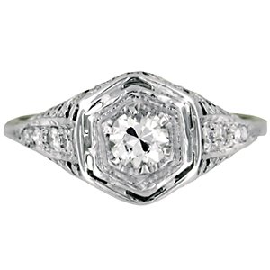 Art Nouveau Diamond Vintage Ring