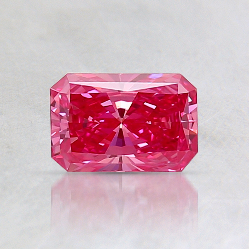 0.70 Ct. Fancy Vivid Purplish Pink Radiant Lab Created Diamond