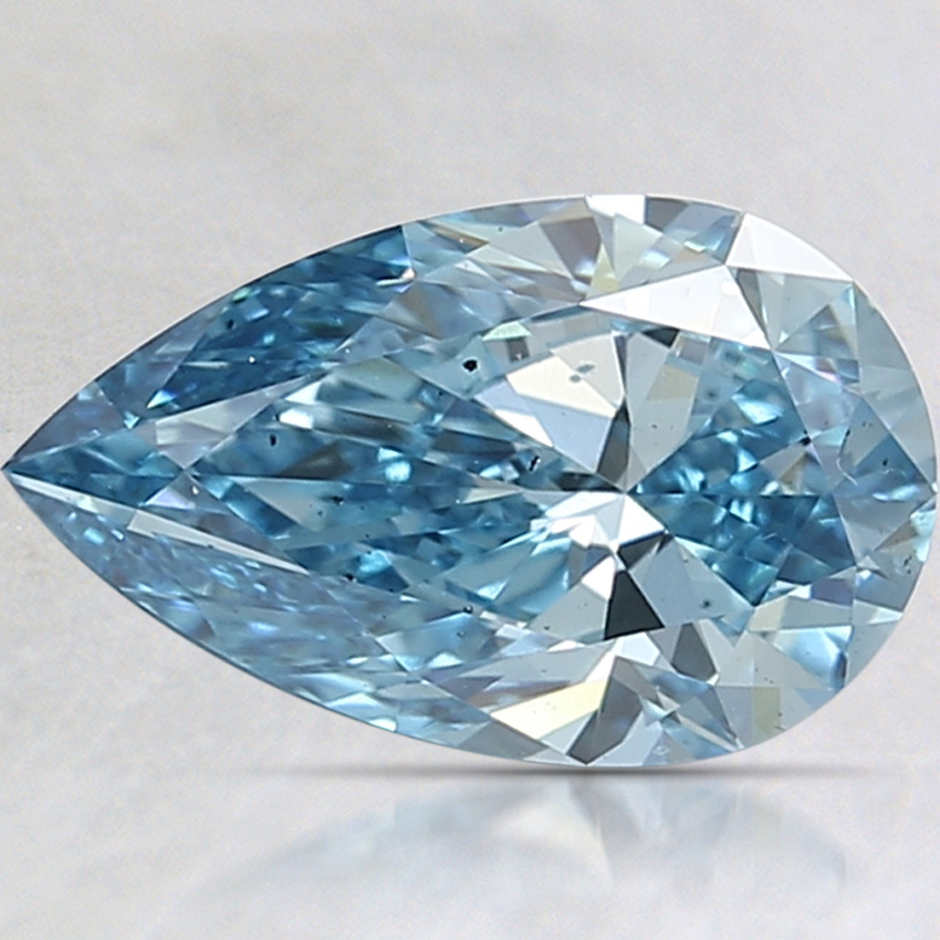 1.99 Ct. Fancy Vivid Blue Pear Lab Created Diamond