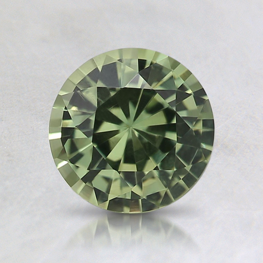 6.4mm Green Round Sapphire