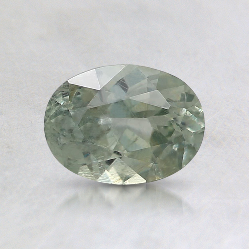 6.6x4.9mm Unheated Teal Oval Montana Sapphire