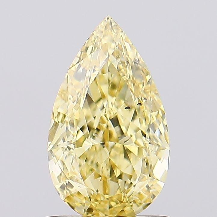 1.07 Ct. Fancy Intense Yellow Pear Lab Grown Diamond