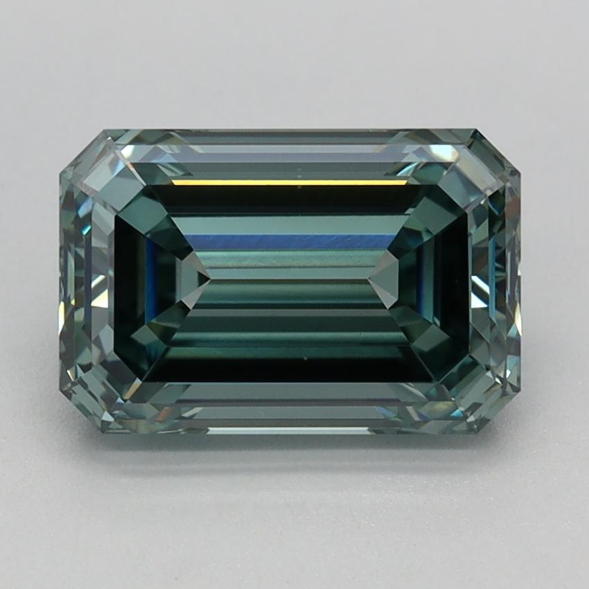 2.04 Ct. Fancy Intense Green Emerald Lab Grown Diamond