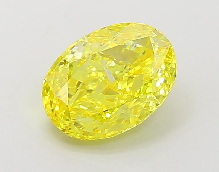 1.88 Ct. Fancy Vivid Yellow Oval Lab Grown Diamond