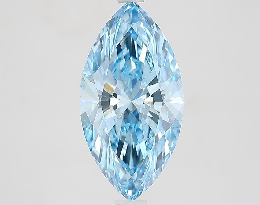 2.59 Ct. Fancy Vivid Blue Marquise Lab Grown Diamond