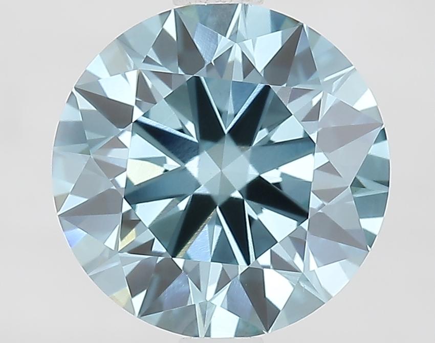 2.02 Ct. Fancy Vivid Blue Round Lab Grown Diamond