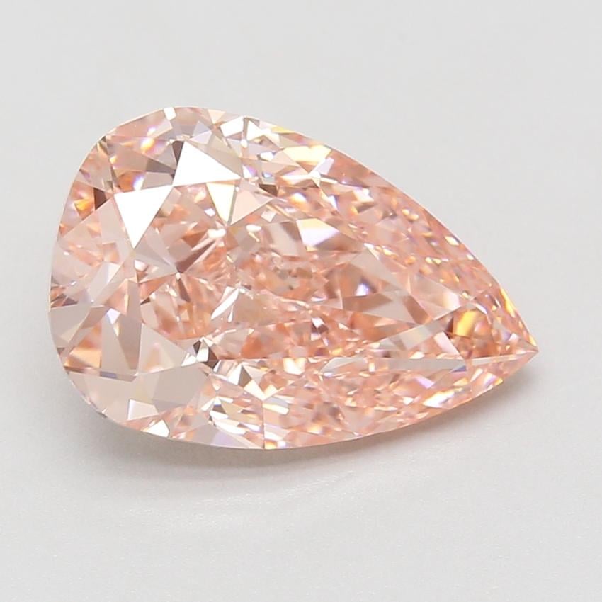 6.07 Ct. Fancy Vivid Pink Pear Lab Grown Diamond