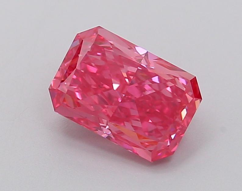 1.51 Ct. Fancy Vivid  Pink Radiant Lab Grown Diamond