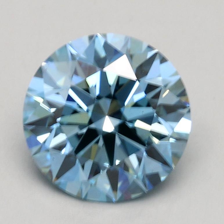 1.28 Ct. Fancy Intense Blue Round Lab Grown Diamond