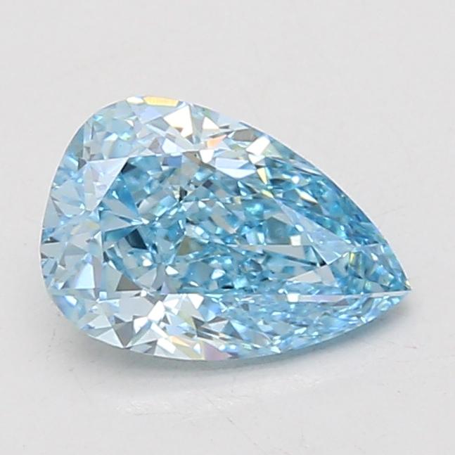 1.56 Ct. Fancy Vivid Blue Pear Lab Grown Diamond