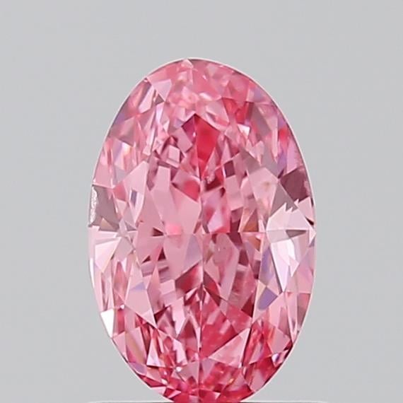 1.00 Ct. Fancy Vivid Pink Oval Lab Grown Diamond