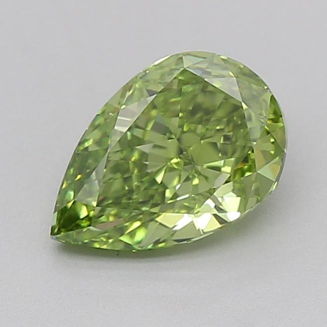 1.01 Ct. Fancy Vivid  Green Pear Lab Grown Diamond