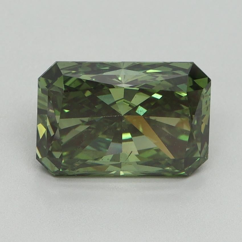 3.19 Ct. Fancy Vivid Green Radiant Lab Grown Diamond