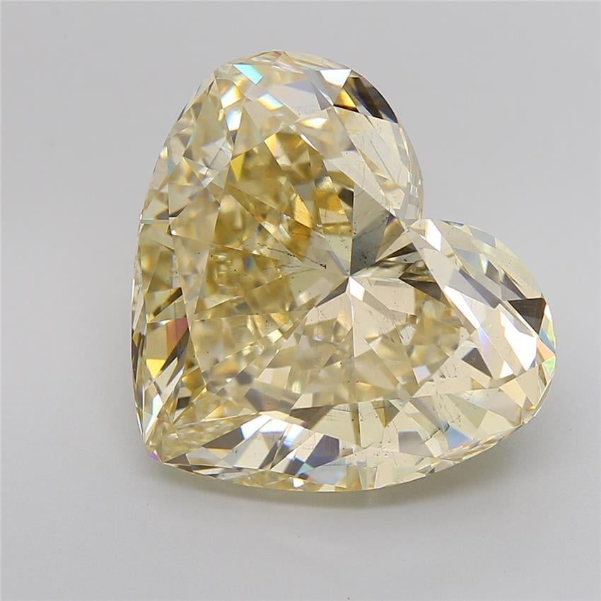 12.54 Ct. Fancy Light Brownish Yellow Heart Lab Grown Diamond