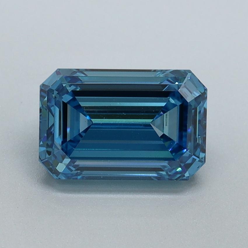1.50 Ct. Fancy Vivid Blue Emerald Lab Grown Diamond