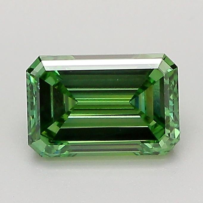 1.16 Ct. Fancy Vivid  Green Emerald Lab Grown Diamond