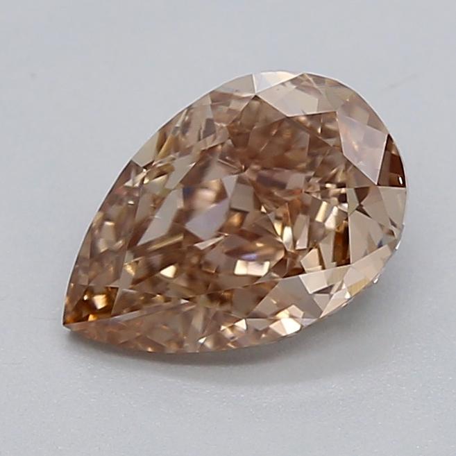 1.00 Ct. Light  Brown Pear Lab Grown Diamond