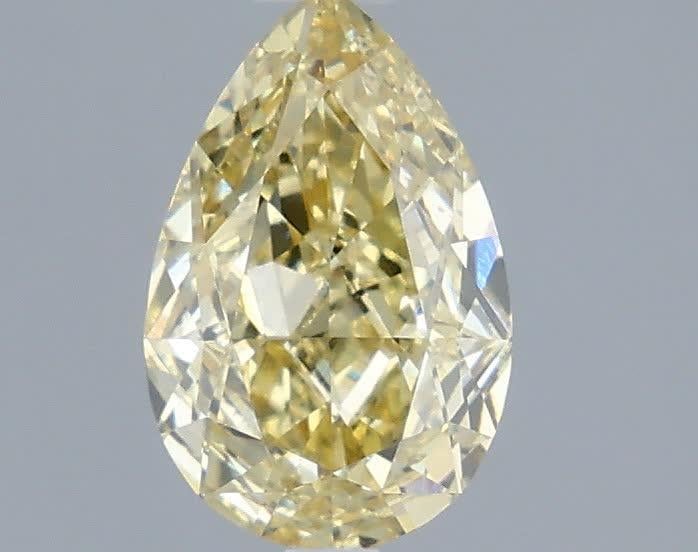 1.08 Ct. Fancy Intense Yellow Pear Lab Grown Diamond