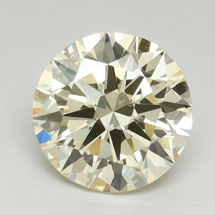 1.55 Ct. Light Yellow Round Lab Grown Diamond