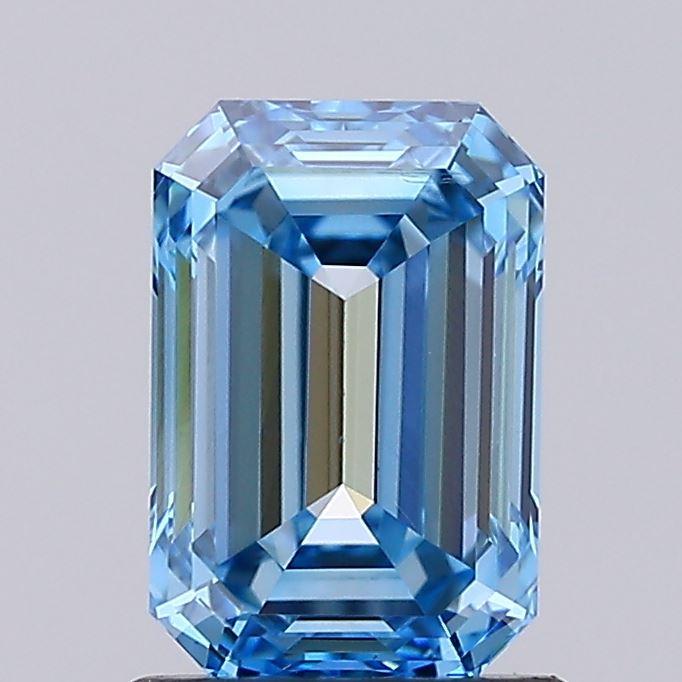 1.48 Ct. Fancy Intense Blue Emerald Lab Grown Diamond