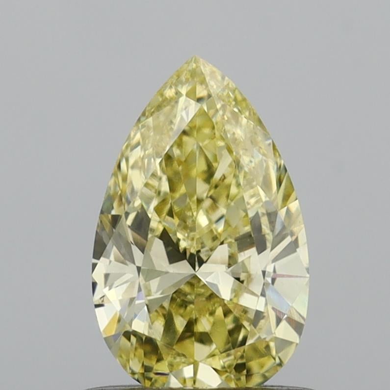 0.65 Ct. Fancy Yellow Pear Lab Grown Diamond