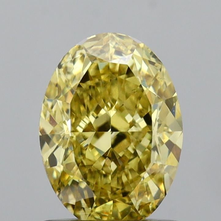 1.13 Ct. Fancy Intense Yellow Oval Lab Grown Diamond