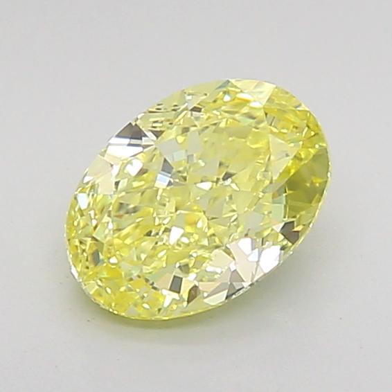 1.22 Ct. Fancy Intense Yellow Oval Lab Grown Diamond