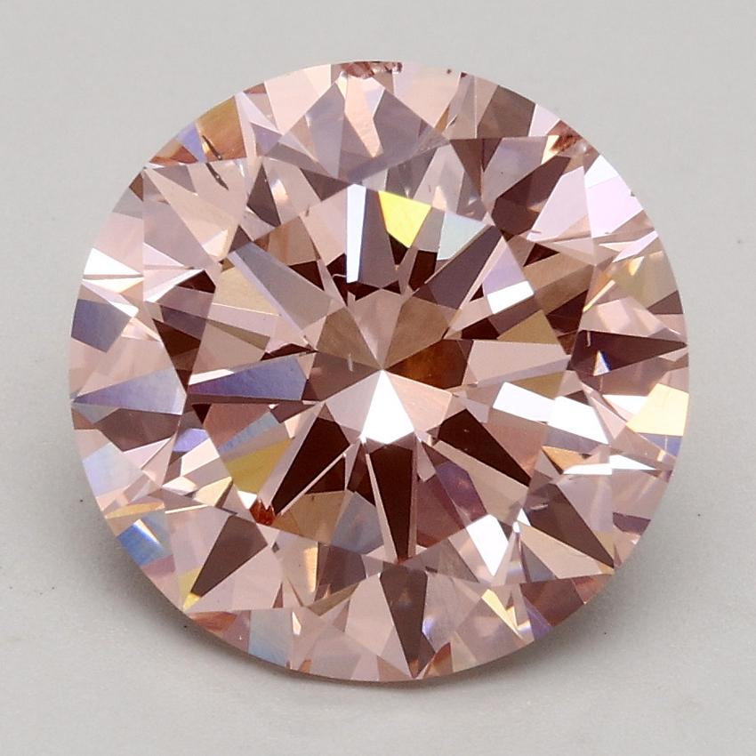 3.00 Ct. Fancy Intense Pink Round Lab Grown Diamond