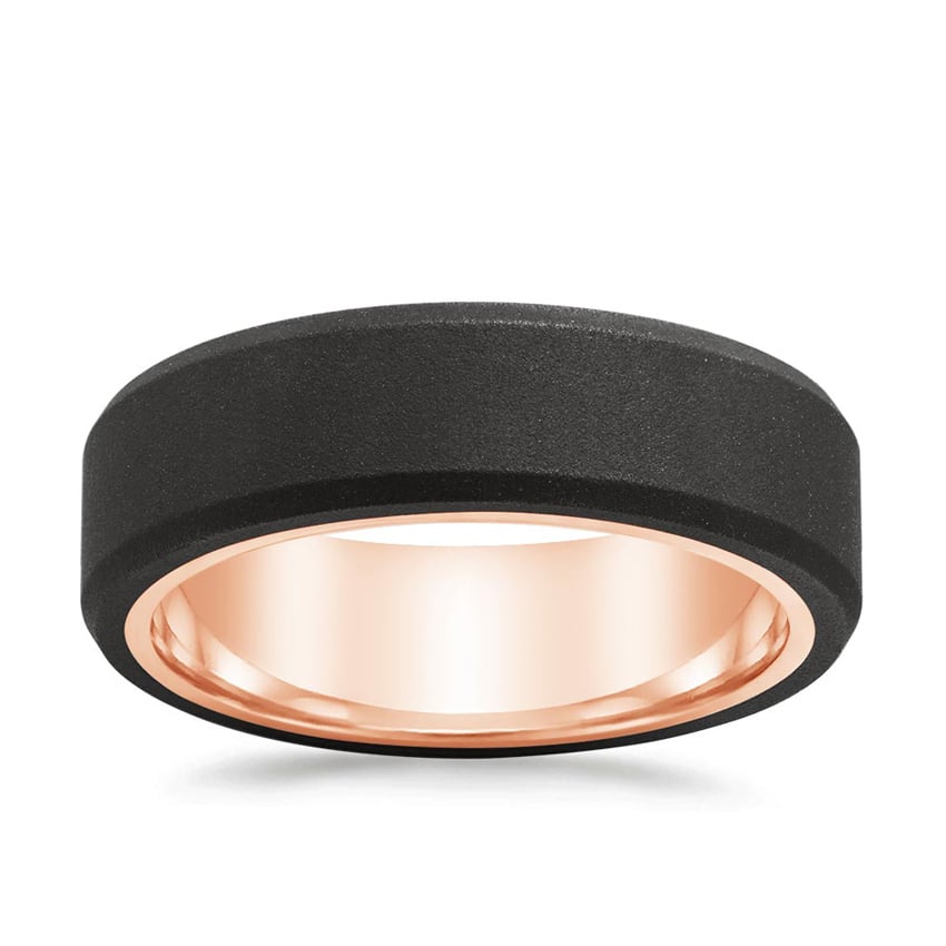 Rose gold diamond engagement ring with surprise diamond details