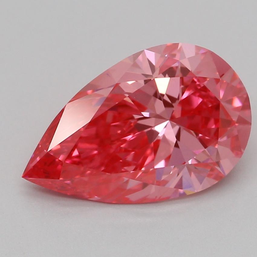 1.57 Ct. Fancy Vivid Pink Pear Lab Grown Diamond
