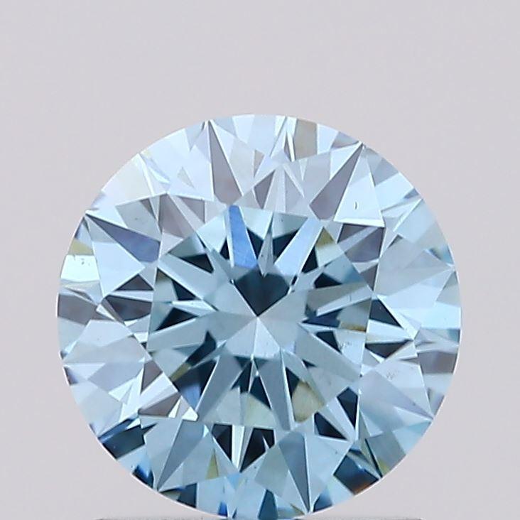 1.20 Ct. Fancy Vivid Blue Round Lab Grown Diamond