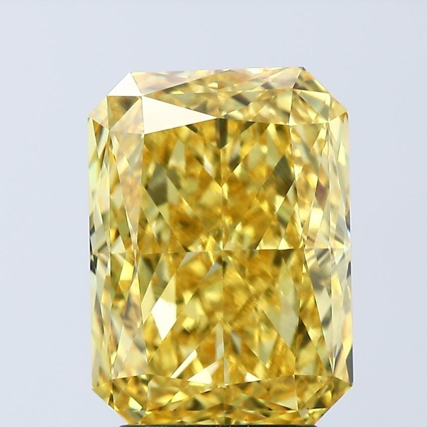 4.06 Ct. Fancy Vivid Yellow Radiant Lab Grown Diamond
