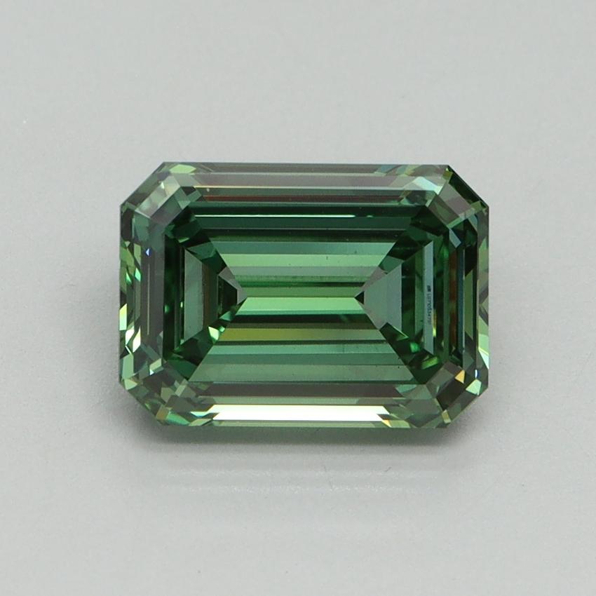 2.09 Ct. Fancy Vivid Green Emerald Lab Grown Diamond