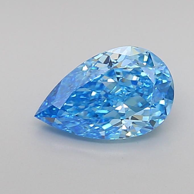 1.01 Ct. Fancy Vivid Blue Pear Lab Grown Diamond