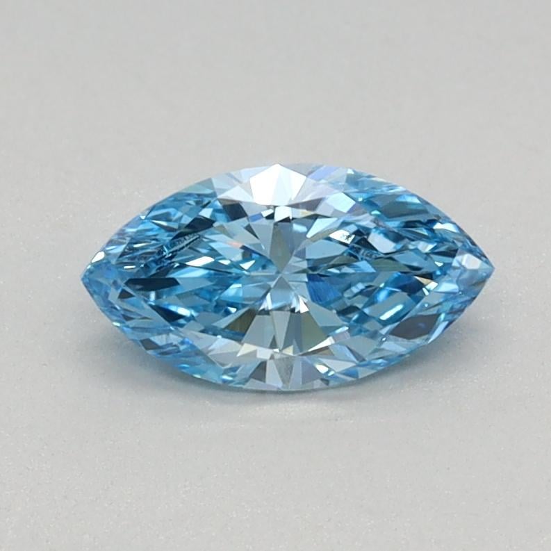 0.40 Ct. Fancy Vivid Blue Marquise Lab Grown Diamond