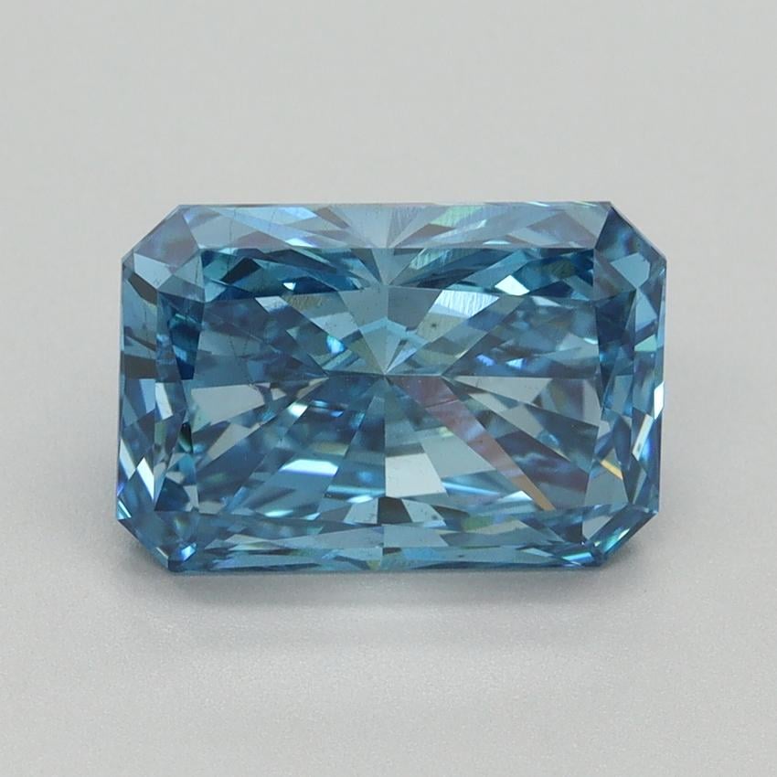 3.05 Ct. Fancy Vivid Blue Radiant Lab Grown Diamond