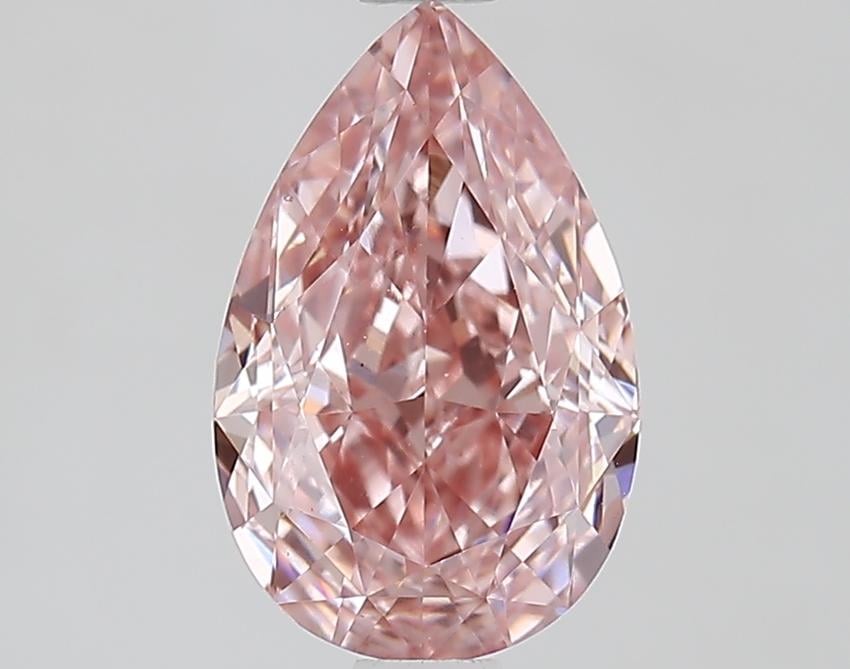 1.77 Ct. Fancy Intense Pink Pear Lab Grown Diamond