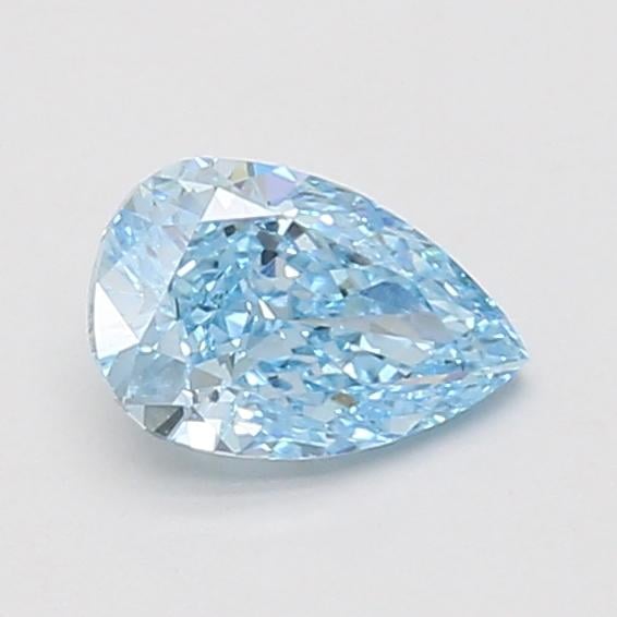 0.74 Ct. Fancy Vivid Blue Pear Lab Grown Diamond