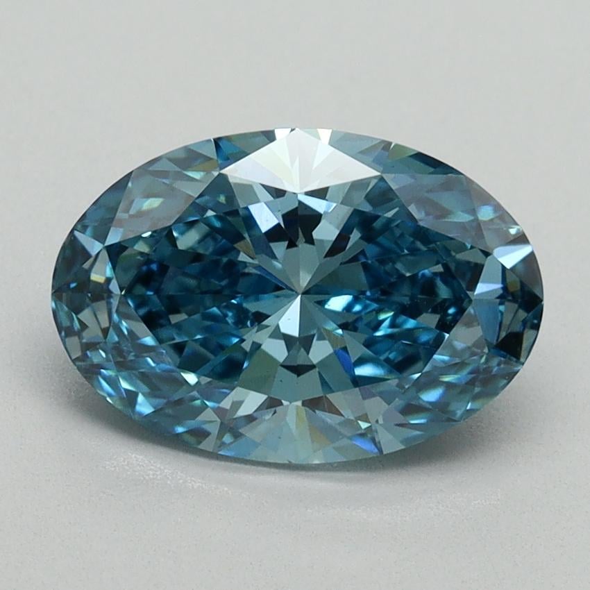 2.01 Ct. Fancy Vivid Blue Oval Lab Grown Diamond