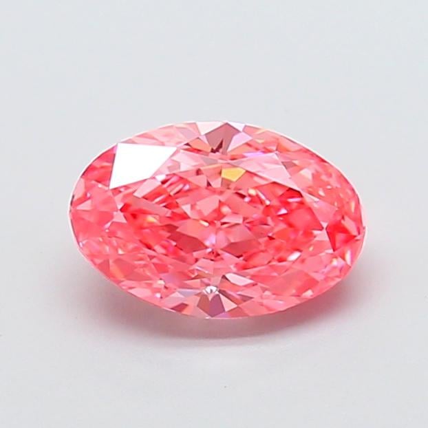 1.46 Ct. Fancy Vivid Pink Oval Lab Grown Diamond
